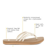 Sanuk Yoga Sandy Flip Flops for Women in Black