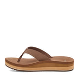 Sanuk Highland Heeled Flip Flops for Women in Brown