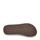 Sanuk Highland Heeled Flip Flops for Women in Brown