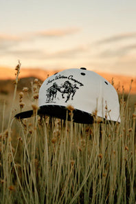 Seager Los Rios Canvas Snapback Hat for Men in Cream/Black