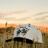 Seager Los Rios Canvas Snapback Hat for Men in Cream/Black