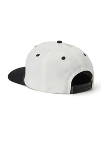 Seager Los Rios Canvas Snapback Hat for Men in Cream/Black