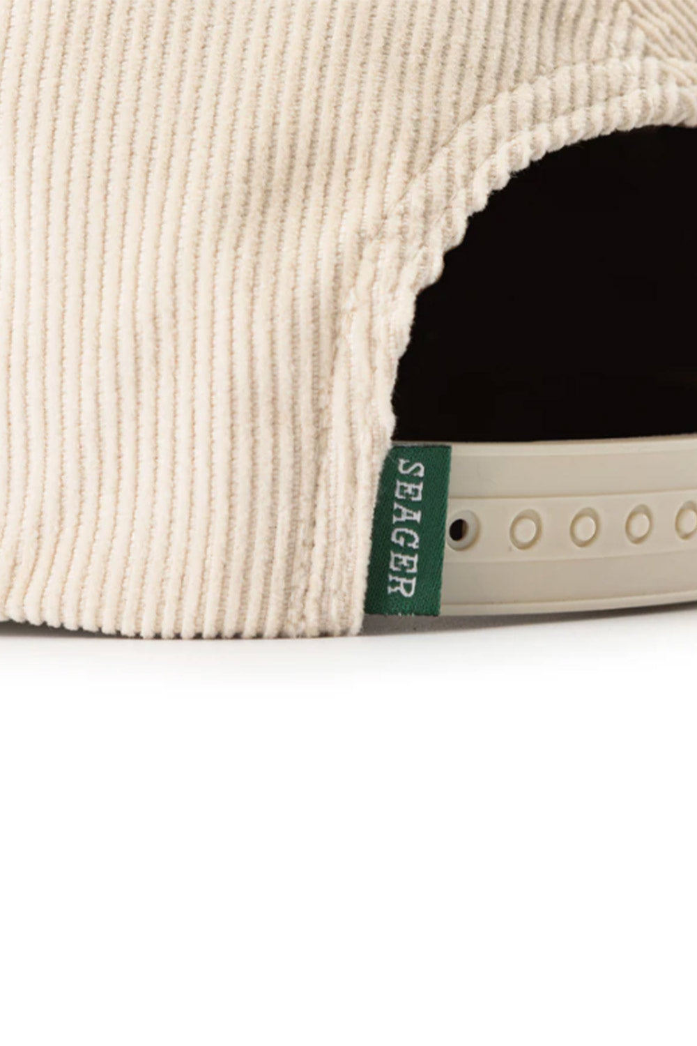 Seager Los Rios Corduroy Snapback Hat for Men in Natural/Green
