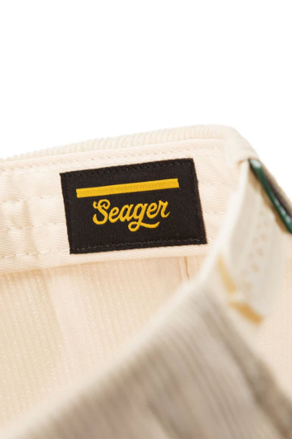 Seager Los Rios Corduroy Snapback Hat for Men in Natural/Green