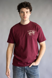 Seager Los Rios T-Shirt for Men in Burgundy