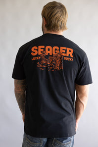 Seager Lucky Buck T-Shirt for Men in Black