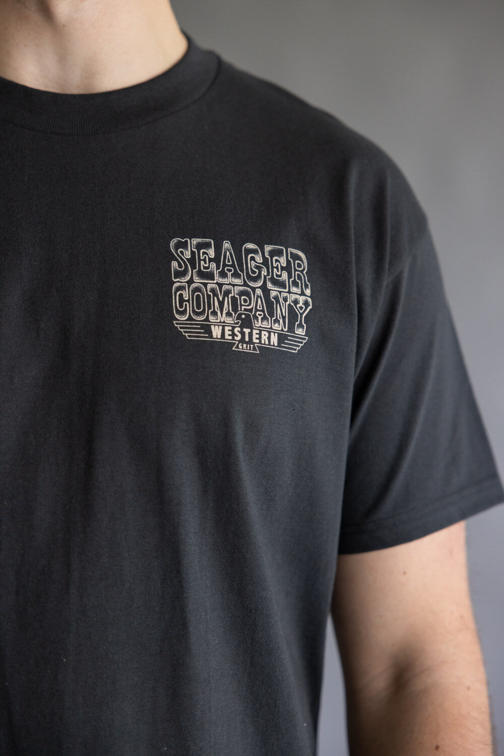 Seager Rattler Tee for Men in Black