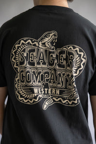 Seager Rattler Tee for Men in Black