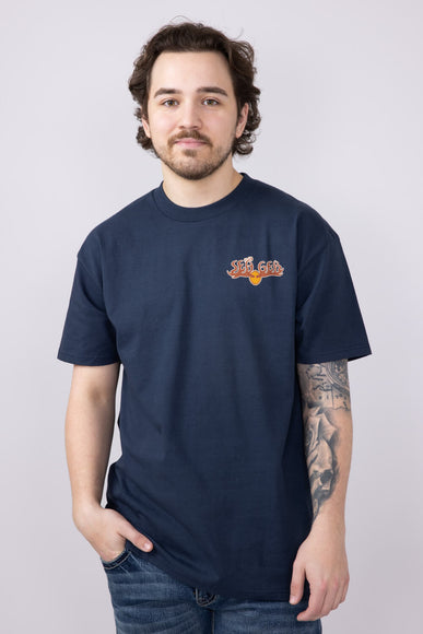 Seager Tipsy Moose T-Shirt for Men in Navy