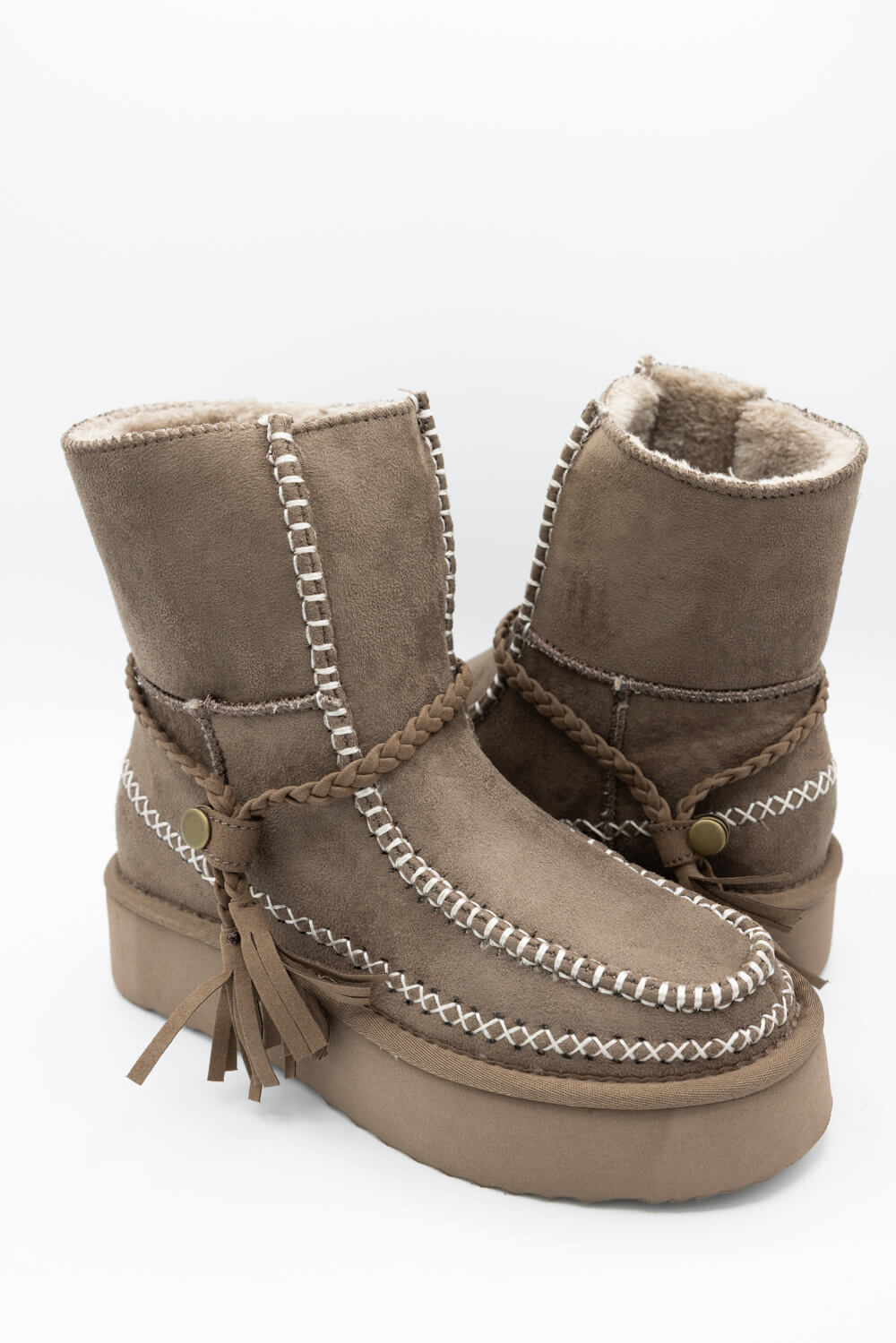 Shu Shop Winona Booties for Women in Taupe