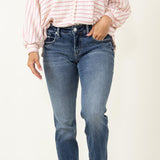 Silver Jeans Boyfriend Mid Rise Vintage Wash Jeans for Women