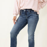Silver Jeans Boyfriend Mid Rise Vintage Wash Jeans for Women