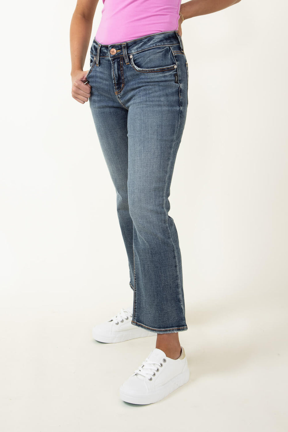 Silver Jeans Suki Luxe Stretch Kick Flare Jeans for Women L43981CVS3 Glik s