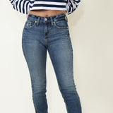 Silver Jeans Suki Skinny Distressed Jeans for Women
