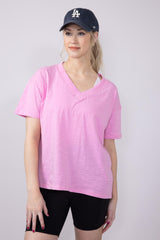 新品⭐︎HHOLIC dry touch vneck all-in-one 36 Simply Southern Basic V-Neck Slub T-Shirt for Women in Blush