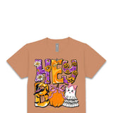 Womens Simply Southern Hey Boo T-Shirt for Women in Chestnut Brown