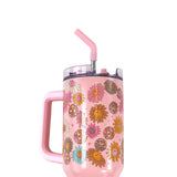 Simply Southern 40oz Flower Smile Tumbler in Pink