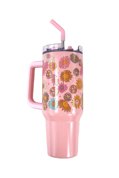 Simply Southern 40oz Flower Smile Tumbler in Pink