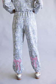 Simply Southern Alice Bow Jogger for Women in Grey Camo | PP-0225-PNT-ALICE-CAMO