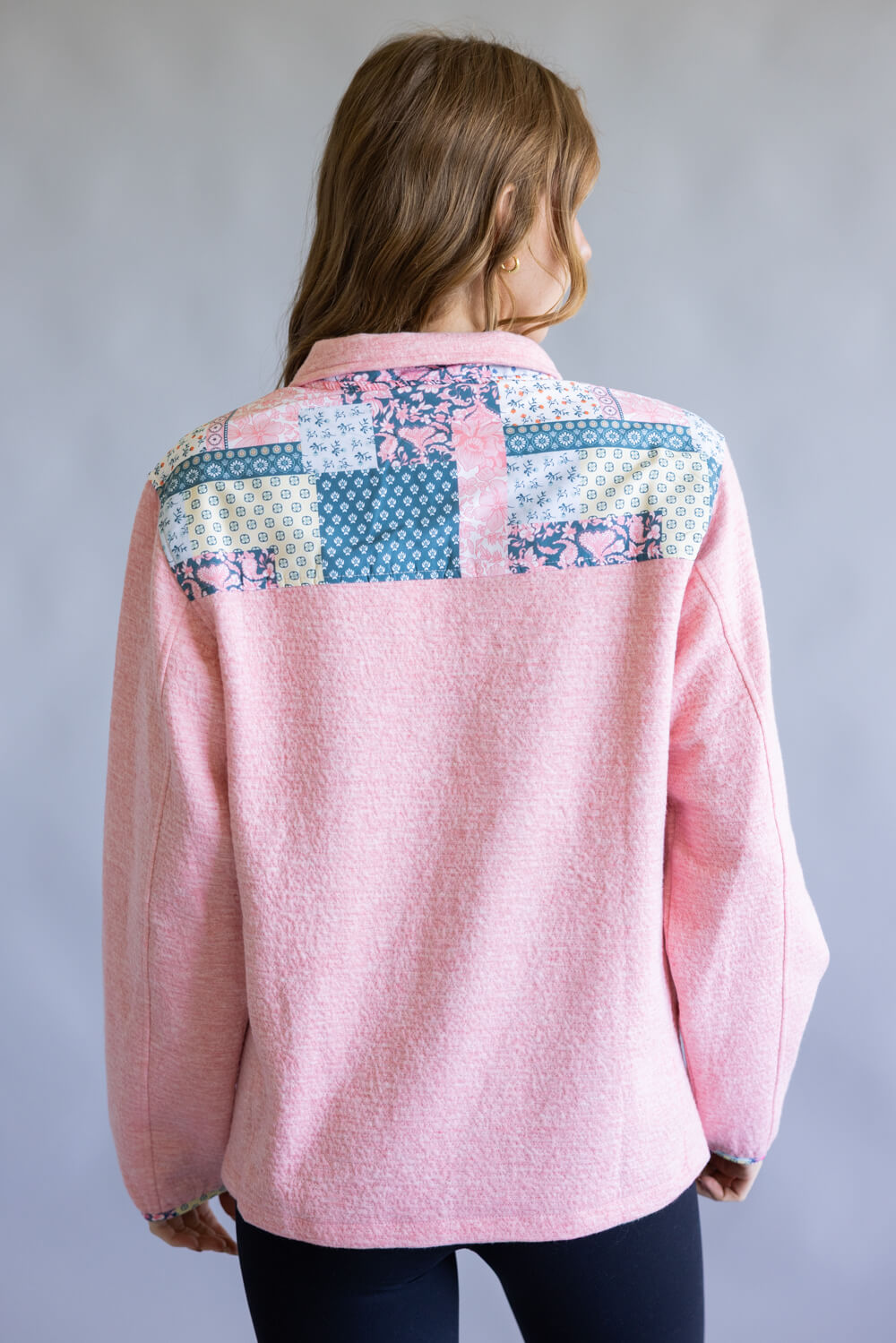 Simply Southern Aria ¼ Zip Pullover for Women in Petal 