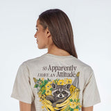 Simply Southern Attitude T-Shirt for Women in Oat Heather