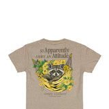 Simply Southern Attitude T-Shirt for Women in Oat Heather