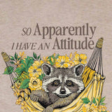 Simply Southern Attitude T-Shirt for Women in Oat Heather