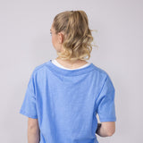 Simply Southern Basic V-Neck Slub T-Shirt for Women in Blue 