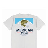 Mens Simply Southern Shirts Bass T-Shirt for Men in Grey