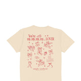 Simply Southern You’re My Lover T-Shirt for Women in Natural