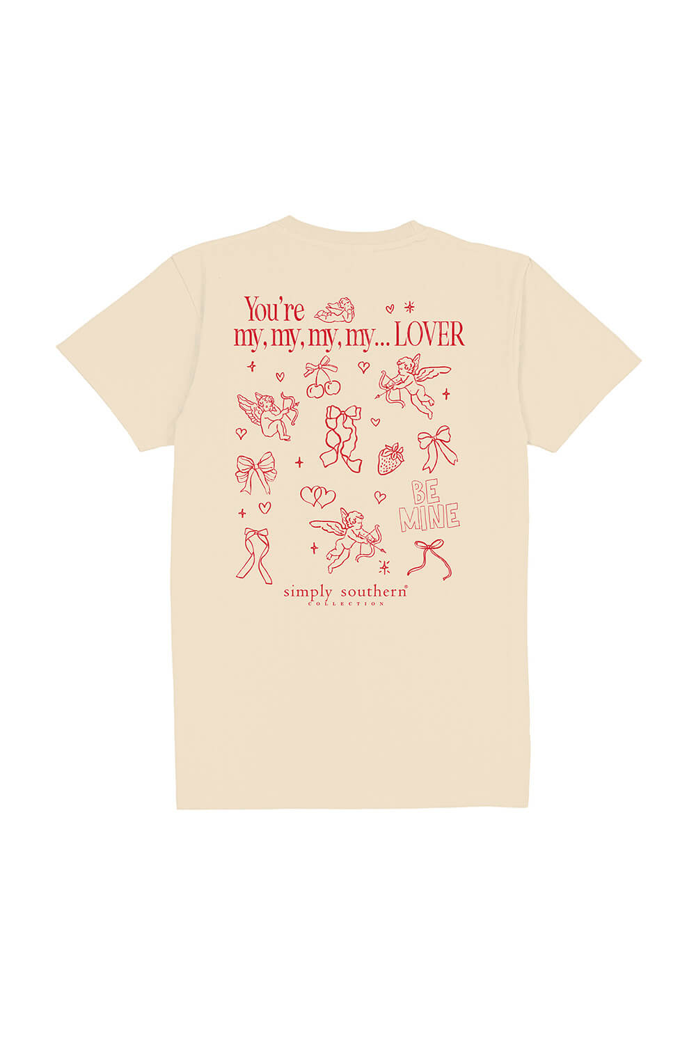 Simply Southern Plus Size You’re My Lover T-Shirt for Women in Natural