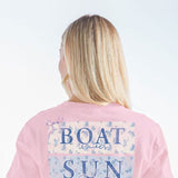 Womens Simply Southern Beach Days T-Shirt for Women in Light Pink