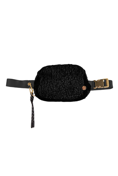 Simply Southern Sherpa Belt Bag for Women in Black