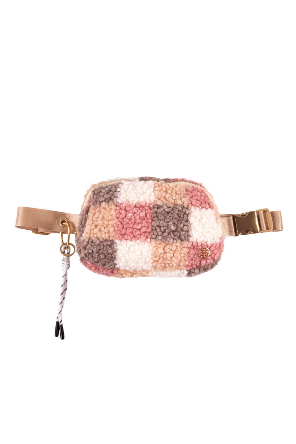 Simply Southern Sherpa Belt Bag for Women in Checker Multi