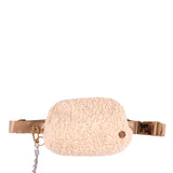 Simply Southern Sherpa Belt Bag for Women in Cream