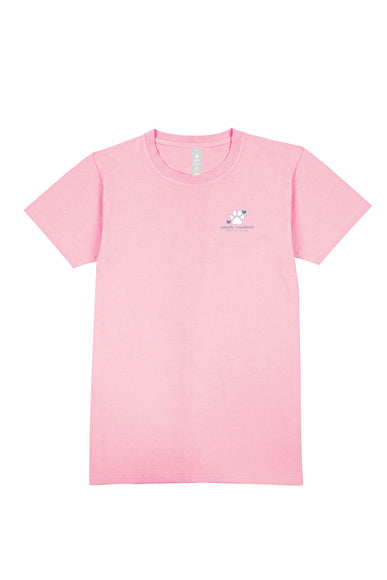 Simply Southern Plus Size Womens Best Friend T-Shirt for Women in Pink