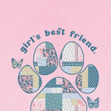 Simply Southern Plus Size Womens Best Friend T-Shirt for Women in Pink
