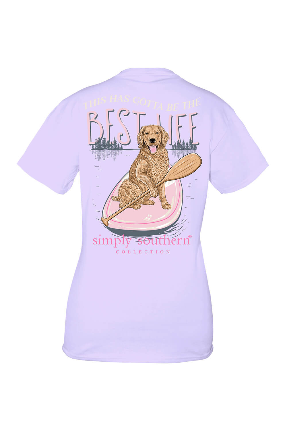 Simply Southern Plus Size Best Life TShirt for Women in Purple EXT