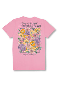 Simply Southern Plus Size Womens Doing My Best T-shirt for Women in Pink