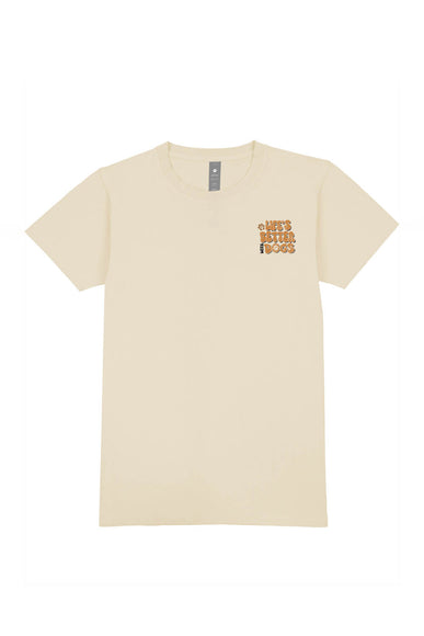 Simply Southern Life’s Better With Dogs T-Shirt for Women in Linen