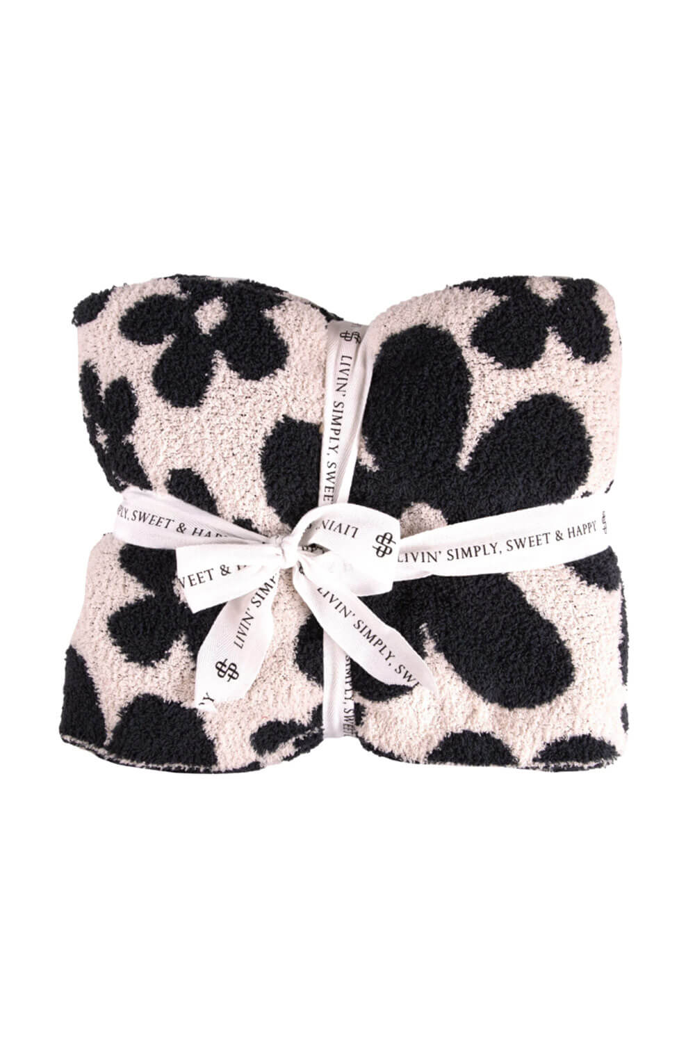Simply Southern Soft and Cozy Blanket in Black Flower Print PP-0223- –  Glik's