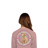 Simply Southern Youth Long Sleeve Stay Pawsitive T-Shirt for Girls in Mauve
