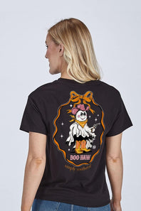 Simply Southern Boo Haw T-Shirt for Women in Black