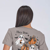 Simply Southern Hey Boo T-Shirt for Women in Grey