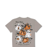 Simply Southern Hey Boo T-Shirt for Women in Grey