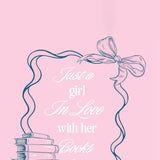 Simply Southern Plus Size Just A Girl T-Shirt for Women in Pink