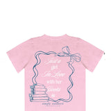 Simply Southern Just A Girl T-Shirt for Women in Pink