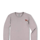 Simply Southern Plus Size One More Chapter Long Sleeve T-shirt for Women in Driftwood