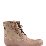 Simply Southern Shoes Booties for Women in Tan Flower