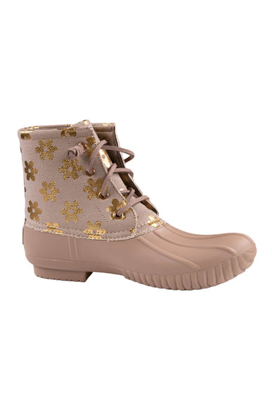 Simply Southern Shoes Booties for Women in Tan Flower